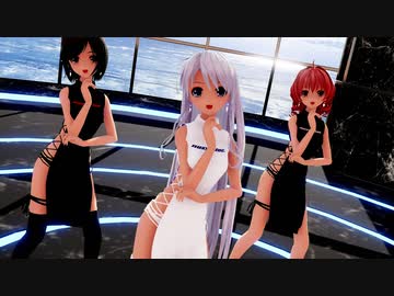 【MMD】らぶ式Rouge・Yuki・Adaで『SCREAM』image girl ver.