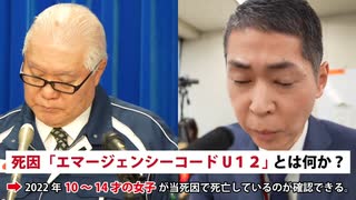 コロナワクチンで死亡した人をWHOに報告する「エマージェンシーコードU12」。厚労省は、日本で公表している20倍もの人数を「ワクチンで死んだ人」として報告していた。