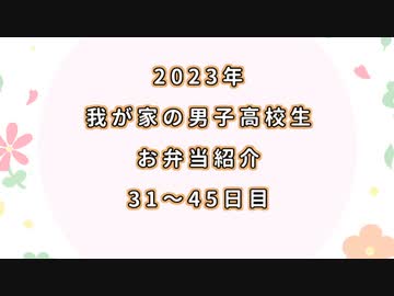 【総集編】我が家の男子高校生のお弁当紹介 ３１日目～４５日目