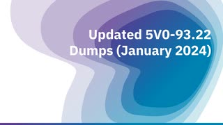 Updated 5V0-93.22 Dumps (January 2024): Pass Your VMware 5V0-93.22 Exam Easily