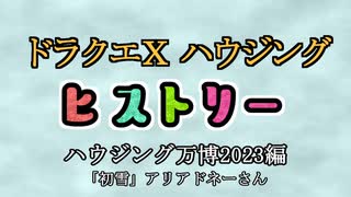 ドラクエⅩハウジングヒストリー ハウジング万博2023編  7日目4「初雪」アリアドネーさん