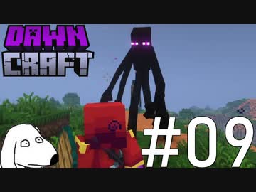 エンダーマンが肉体改造しているマインクラフト（犬）【Dawncraft】＃9