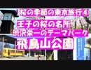 桜満開の東京旅行④ 王子の桜の名所　飛鳥山公園 都電とD51蒸気機関車の展示も楽しい渋沢栄一のまち