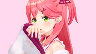 【ホロライブMMD】さくらみこ で Booo!