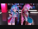 【MMD】 愛包ダンスホール 『Miku＆Luka』