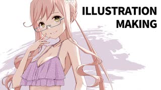 [speedpaint] 鳥海 巻雲 スピードペイント イラストレーション メイキング 艦これ illustration making creation kancolle MAKIGUMO