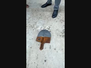 ホモと見るレーザーを使った金属のサビ取り