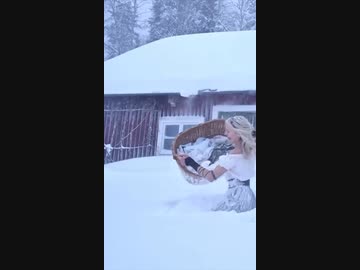 ホモと学ぶ洗濯機が無い時代の雪国