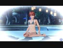 【DoaXvv/カンナ】ポーズ:女の子座り/日焼け水着、度合い:ワッフル+ゆり 4-5/水着:イチジク 13