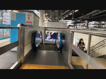 【エスカレーター2022】 新橋駅 京浜東北線ホームから改札へのエスカレーター2022_7_25