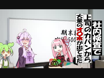 社内検査で上司のカバンから大量のオ〇〇が出てきた