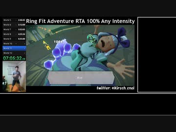 【Part12】リングフィットアドベンチャー RTA 運動負荷1 100％ 24:35:48 【ゆっくり解説】