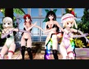 【東方MMD】フラン・こいし・美鈴・お空で「GLIDE」1080P