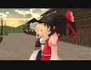 【東方MMD】レイマリの散歩【紙芝居】