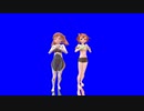 【MMD】君影唯と春日丘もえでおじゃま虫II (passthrough)