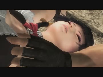 DOA5 投げられる 女天狗 リョナ