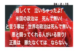 24・2・15　米の若者は目覚めた。サウスカロライナにて