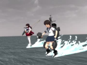 【第14回MMD杯本選】ヒロイン革命フブキ【アニメ版艦これカップリング】