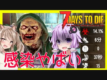 【ボイスロイド実況】お金より感染がやばい・・！？ゾンビは上からエントリー！【7daystodieα21借金生活#2】