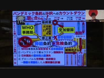 【建国記念】前半～日本の命運を決めるWHOパンデミック条約とIHR／日本の大人の責任～