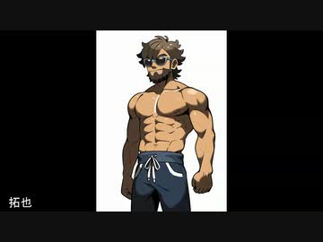 AIにAI拓也の登場人物をポケモン風に描いてもらった