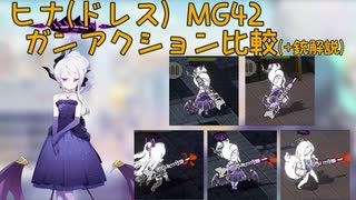 【ブルアカ】ヒナ(ドレス) MG42ガンアクション比較＆銃解説 (VOICEVOX)