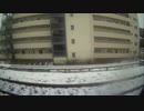 ｛電車内からの風景｝赤羽～川口（雪）