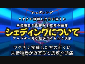 気になったニュース【ワクチンシェディング】◆主な症状 頭痛、耳鳴り、鼻血、打撲、めまい、皮膚の発疹、帯状疱疹、婦人科系（月経異常）◆ピエールコリー博士「シェディングは本当だ FDAはそれを知っている」