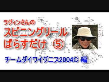 【ラヴィンさんのメンテナンス講座】スピニングリール ばらすだけ⑤【チームダイワイグニス2004C編】