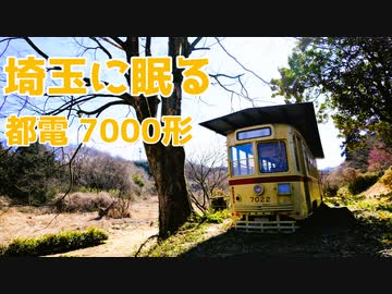 「埼玉に眠る東京都電 7000形」クロスバイクで東京都電 7000形を見に入ってみた。