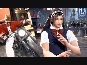 [鉄拳8 RYONA]制服風準にポールが腹パンとマウント技
