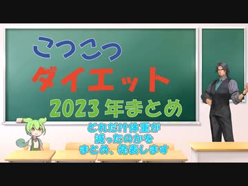 【ダイエット】こつこつダイエット　2023年ダイエットまとめ報告　#ダイエット #diet #diyet