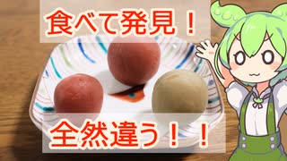 [ずんだもんレビュー]カリカリ梅 食べ比べてみた！