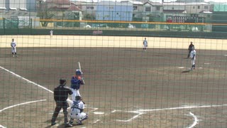 国士舘 浜野翔太（4年・佐賀）球が抜け四球を出す【練習試合NTT東日本 対 国士舘大学2024年2月17日】