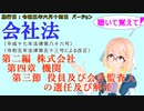 聴いて覚えて！　会社法　第二編　株式会社 第四章　機関 第三節　役員及び会計監査人の選任及び解任　を『VOICEROID2 桜乃そら』さんが　音読します（施行日　 令和五年六月十四日　バージョン）