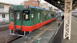 下館駅◾️真岡鐵道　関東鉄道常総線発車風景