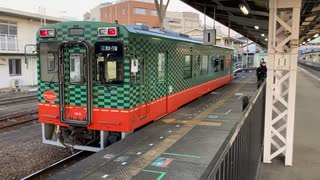 下館駅◾️真岡鐵道　関東鉄道常総線発車風景