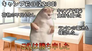 酒カスキャンパーのキャンプ【猫ミーム】