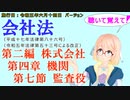 聴いて覚えて！　会社法　第二編　株式会社 第四章　機関 第七節　監査役　を『VOICEROID2 桜乃そら』さんが　音読します（施行日　 令和五年六月十四日　バージョン）