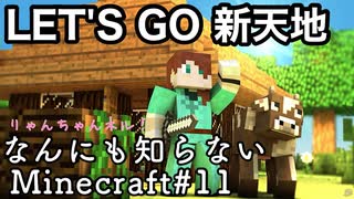 水辺の村で新生活スタート！(※ただし一歩横は奈落)【なんにも知らないMinecraft#11】