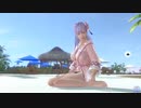 【DoaXvv/フィオナ】ポーズ:女の子座り・うとうと・・・・・/水着:ベルベットタイム・ローズ(着崩れ)