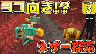 【マイクラ】左右分割クラフト ！？#３【ゆっくり実況】