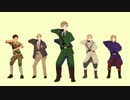 【APヘタリアMMD】(´言ω言`)＜ショボーン…ダンス…(自作モーション)【眉毛の日】