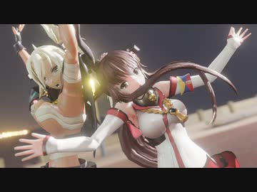 【MMDステージ・カメラ配布あり】迫力の？大和さんと武蔵さんで宵々古今