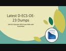 Latest D-ECS-OE-23 Dumps: Dell ECS Operate 2023 Exam PASS with Guarantee