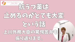 日経平均40,000円超え！上川外務大臣の驚愕答弁の振り返り(2月27日)からの抗うつ薬は止めるのが大変と言うお話