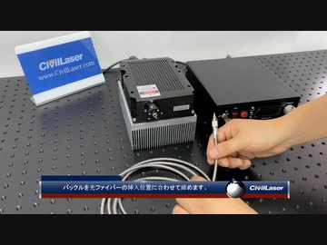 395nm 2W UV ファイバー結合レーザーシステム