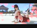 【DoaXvv/レイファン】ポーズ:うつぶせ・えびそり/水着:巫女オトメ