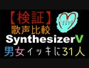 【検証】SynthesizerV「雪の華」でイッキに31人の歌声比較！