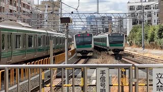 JR East E233-7000 Series Saikyo line Itabashi Tokyo Japan  日本　埼京線（赤羽線）板橋JR東日本 E233系7000番台Mar.2024□